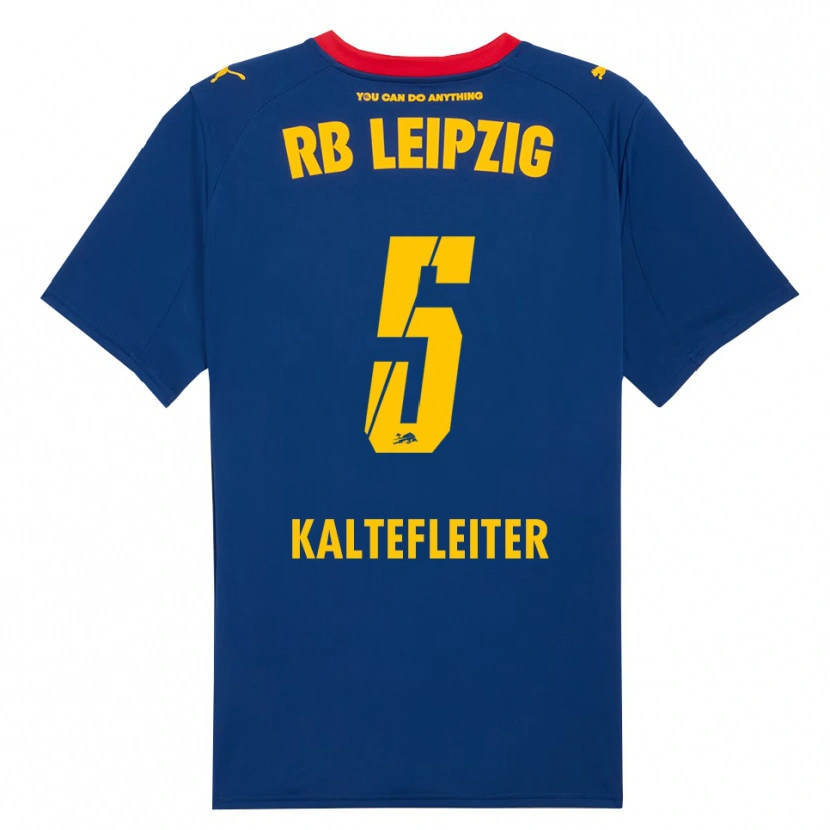 Danxen Mujer Camiseta Benno Kaltefleiter #5 Marino Rojo 2ª Equipación 2025/26 La Camisa