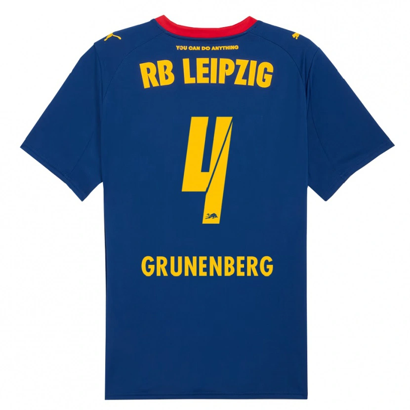 Danxen Mujer Camiseta Rucy Grunenberg #4 Marino Rojo 2ª Equipación 2025/26 La Camisa