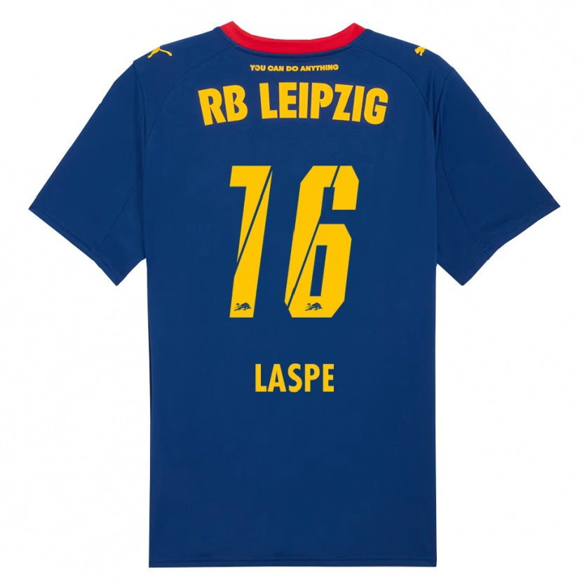 Danxen Mujer Camiseta Hannes Laspe #16 Marino Rojo 2ª Equipación 2025/26 La Camisa