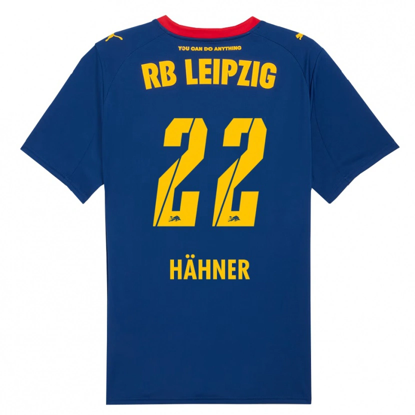 Danxen Mujer Camiseta Elian Hähner #22 Marino Rojo 2ª Equipación 2025/26 La Camisa