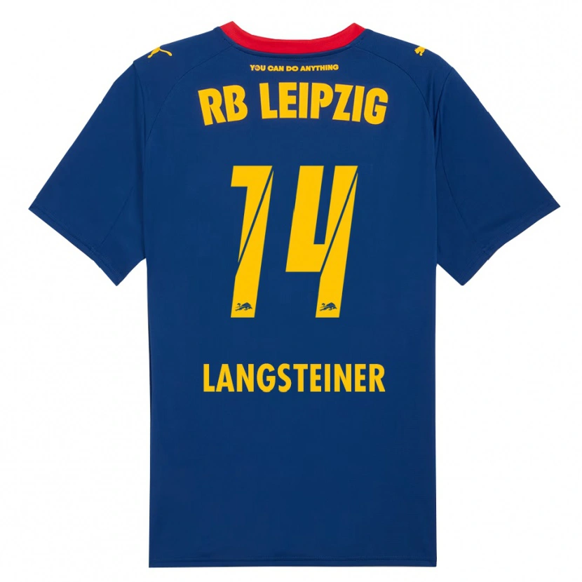Danxen Mujer Camiseta Toni Langsteiner #14 Marino Rojo 2ª Equipación 2025/26 La Camisa