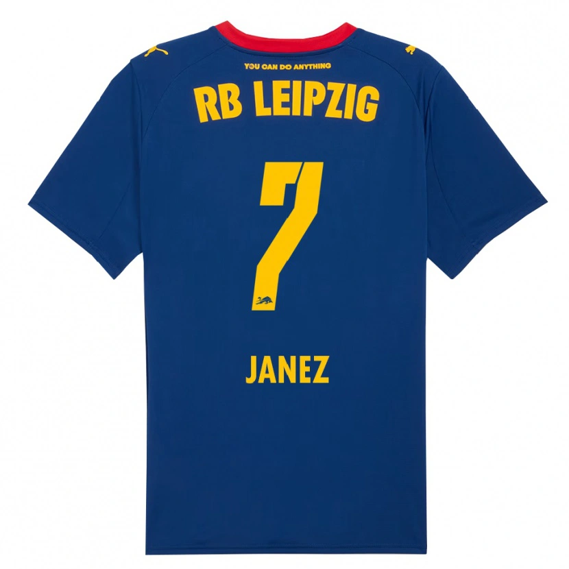 Danxen Mujer Camiseta Korina Lara Janež #7 Marino Rojo 2ª Equipación 2025/26 La Camisa