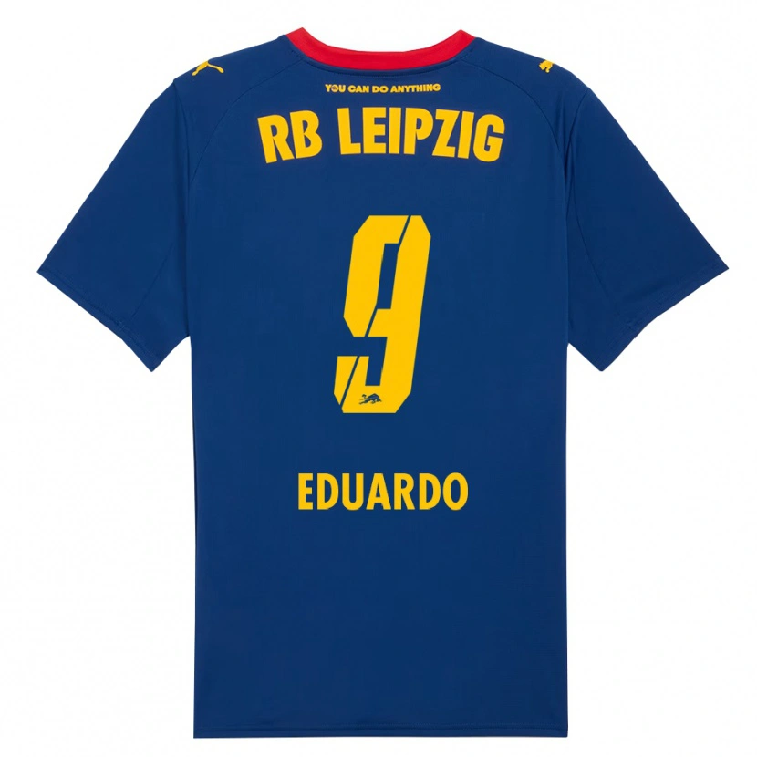 Danxen Mujer Camiseta Yannick Eduardo #9 Marino Rojo 2ª Equipación 2025/26 La Camisa