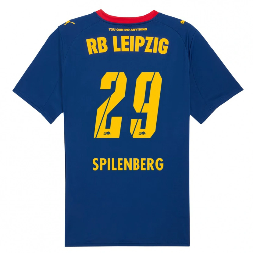 Danxen Mujer Camiseta Maja Spilenberg #29 Marino Rojo 2ª Equipación 2025/26 La Camisa