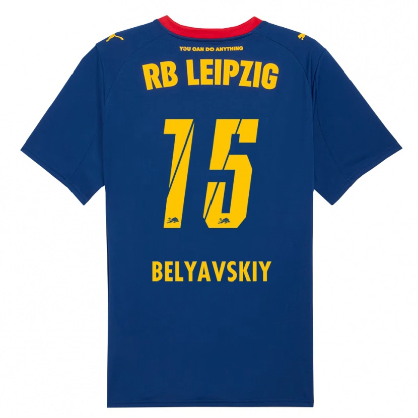Danxen Mujer Camiseta David Belyavskiy #15 Marino Rojo 2ª Equipación 2025/26 La Camisa