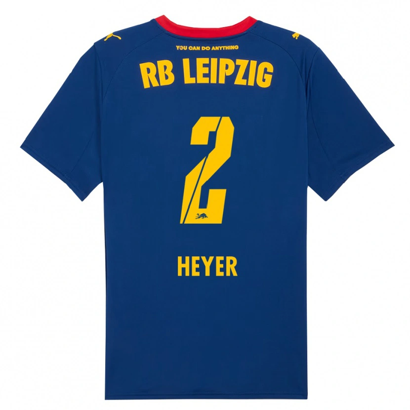 Danxen Mujer Camiseta Friedrich Heyer #2 Marino Rojo 2ª Equipación 2025/26 La Camisa
