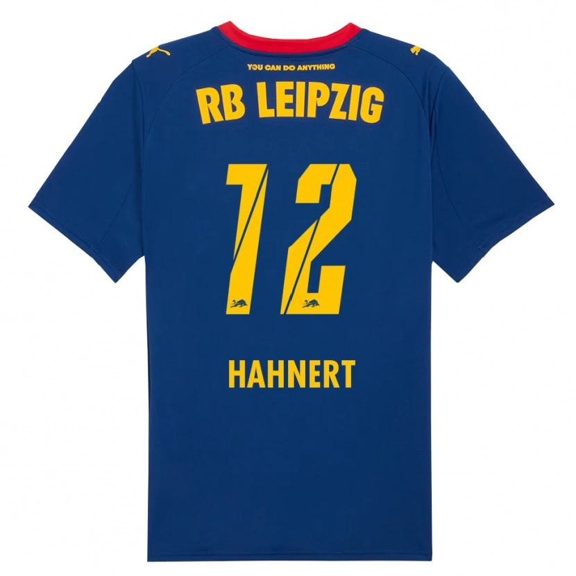 Danxen Mujer Camiseta Ole Hähnert #12 Marino Rojo 2ª Equipación 2025/26 La Camisa