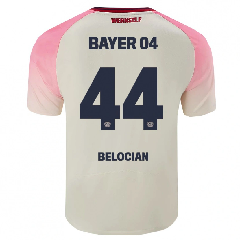 Danxen Mujer Camiseta Jeanuël Belocian #44 Rosa Blanquecino 2ª Equipación 2025/26 La Camisa