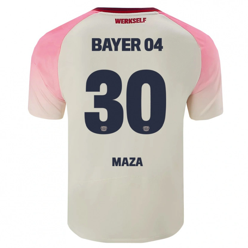 Danxen Mujer Camiseta Ibrahim Maza #30 Rosa Blanquecino 2ª Equipación 2025/26 La Camisa