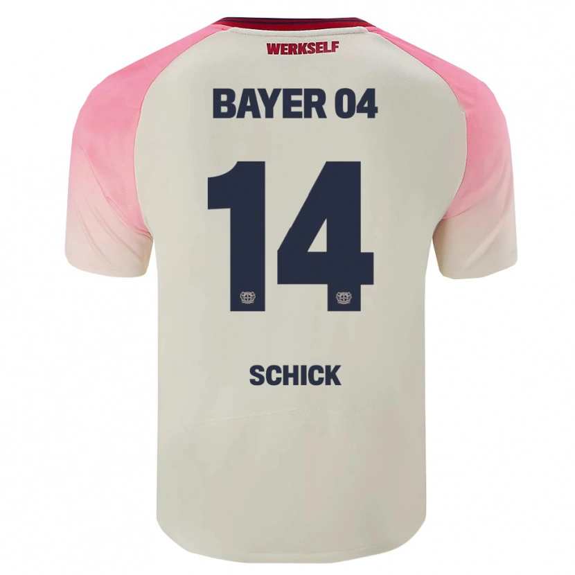 Danxen Mujer Camiseta Patrik Schick #14 Rosa Blanquecino 2ª Equipación 2025/26 La Camisa