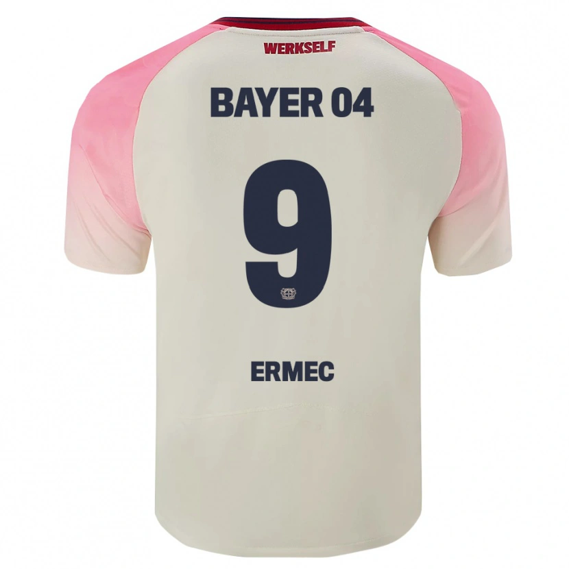 Danxen Mujer Camiseta Berkan Ermeç #9 Rosa Blanquecino 2ª Equipación 2025/26 La Camisa
