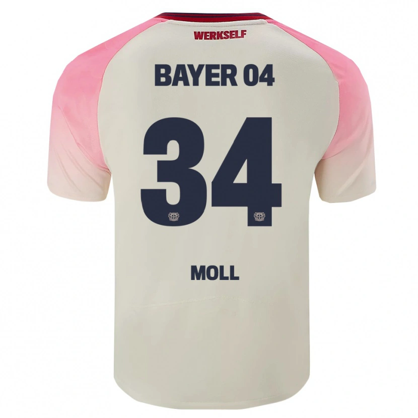 Danxen Mujer Camiseta Anne Moll #34 Rosa Blanquecino 2ª Equipación 2025/26 La Camisa