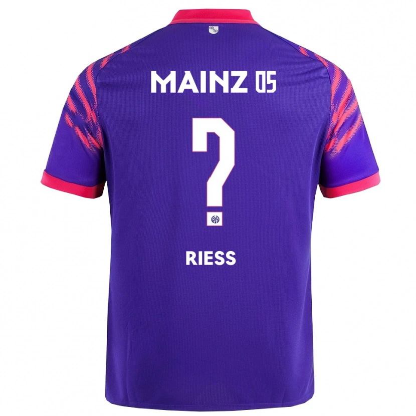Danxen Mujer Camiseta Fabian Rieß #0 Marino Rosa 2ª Equipación 2025/26 La Camisa