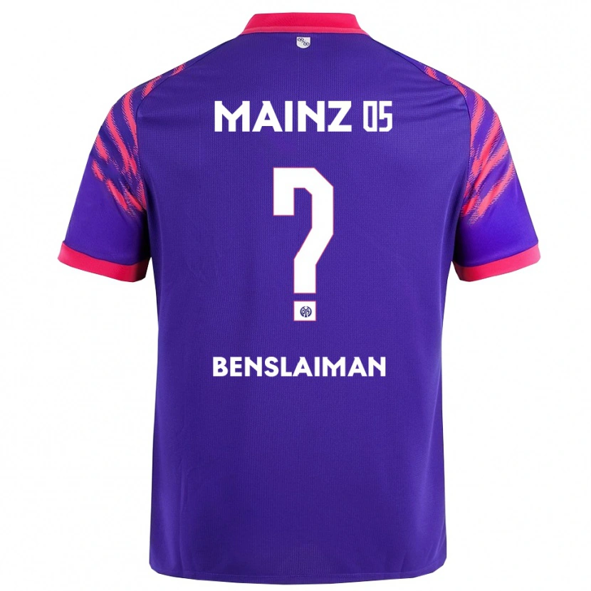 Danxen Mujer Camiseta Mohamed Benslaiman #0 Marino Rosa 2ª Equipación 2025/26 La Camisa