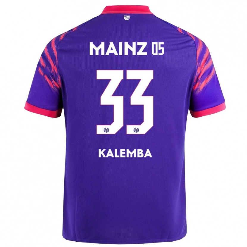 Danxen Mujer Camiseta Marcel Kalemba #33 Marino Rosa 2ª Equipación 2025/26 La Camisa