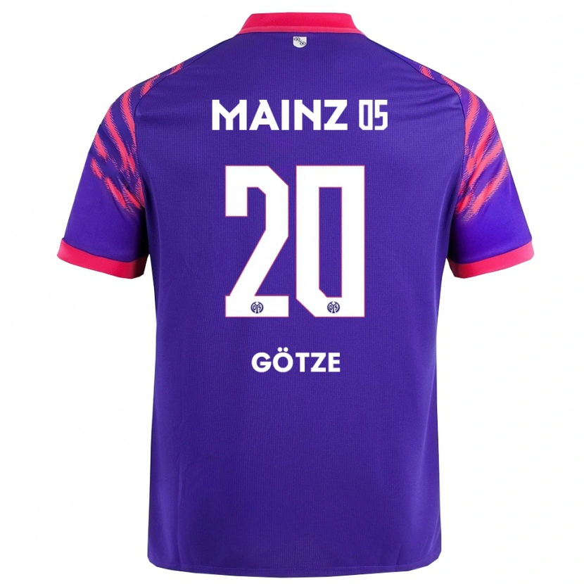 Danxen Mujer Camiseta Justus Götze #20 Marino Rosa 2ª Equipación 2025/26 La Camisa