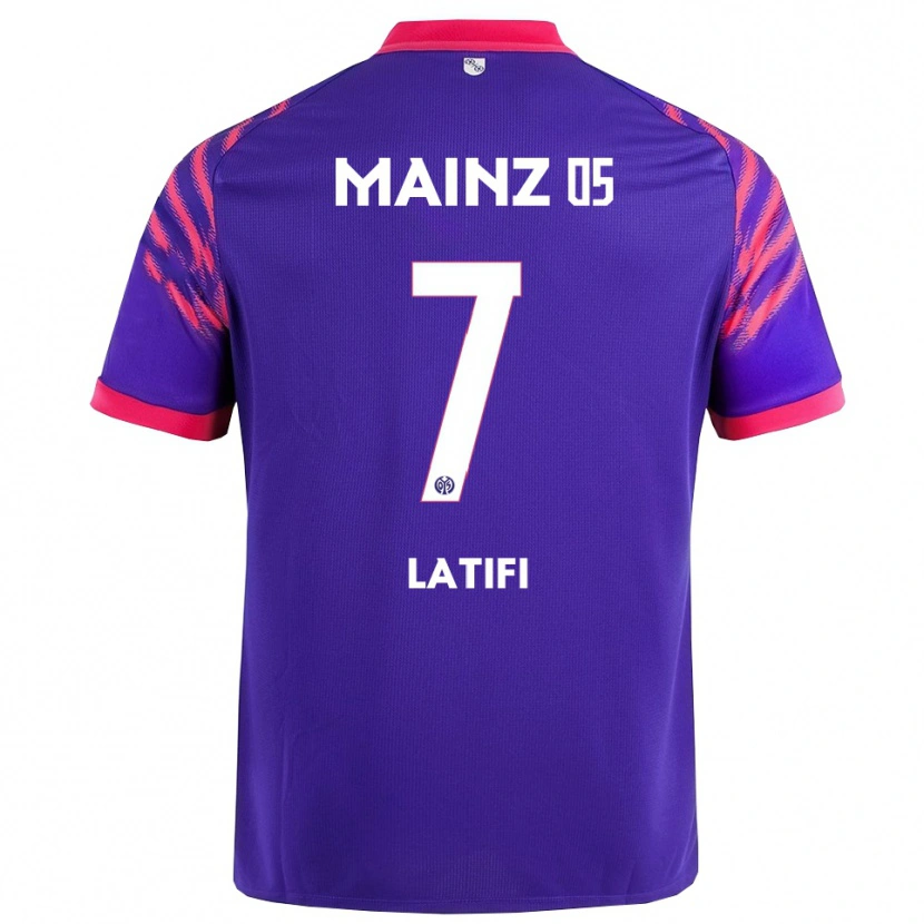 Danxen Mujer Camiseta Artan Latifi #7 Marino Rosa 2ª Equipación 2025/26 La Camisa