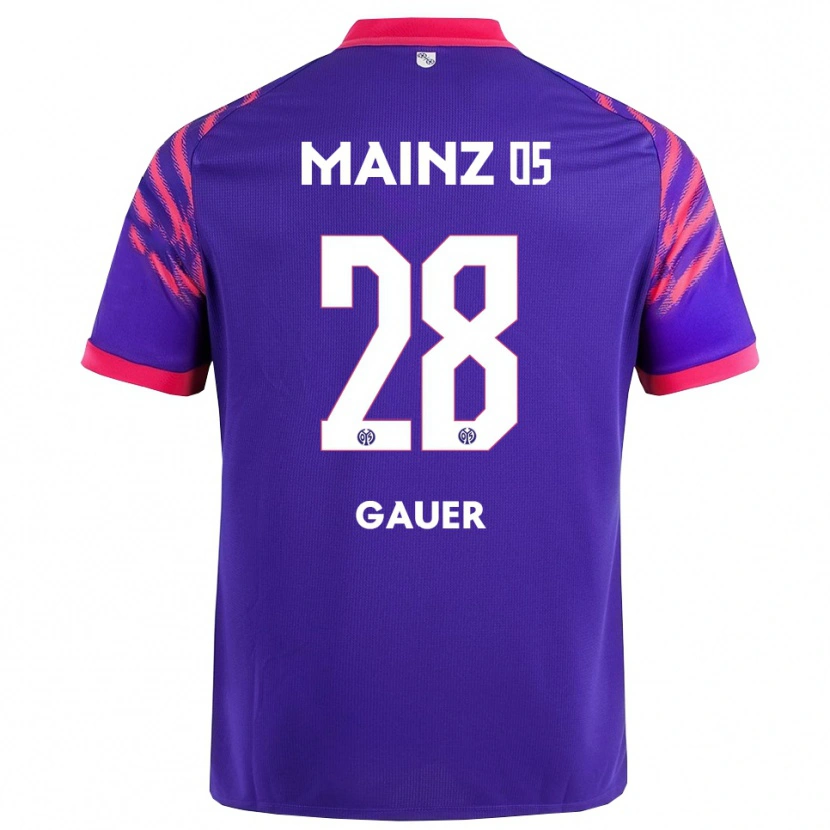 Danxen Mujer Camiseta Luke Gauer #28 Marino Rosa 2ª Equipación 2025/26 La Camisa