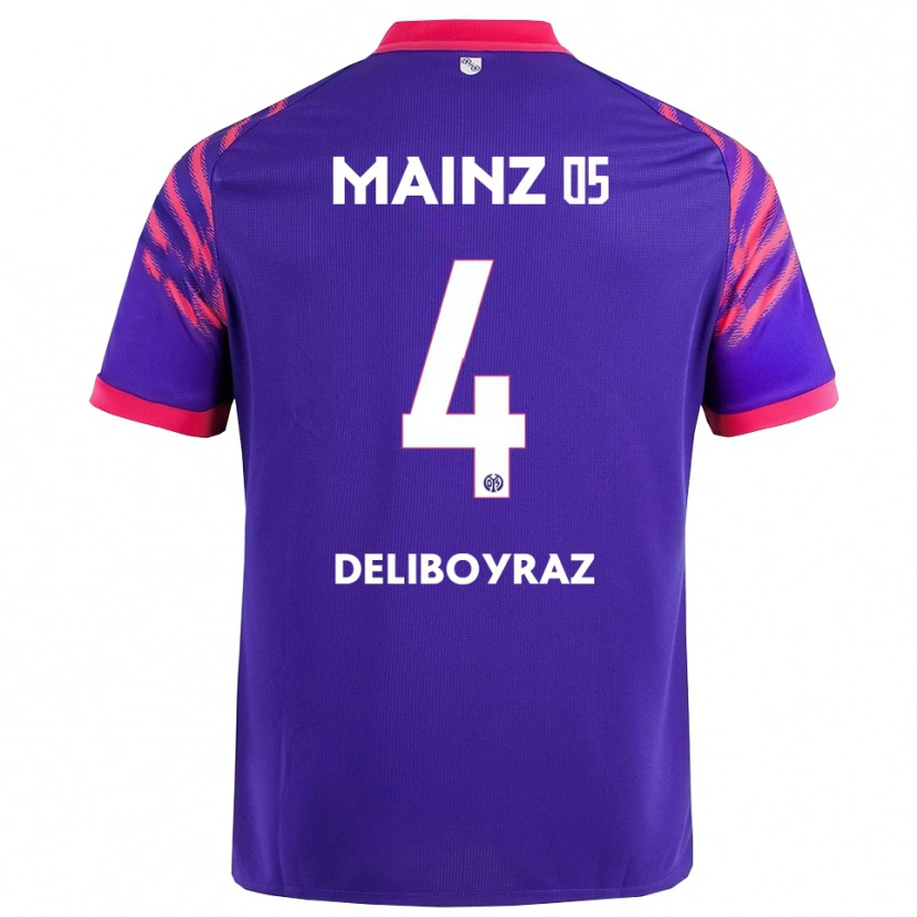 Danxen Mujer Camiseta Batuhan Deliboyraz #4 Marino Rosa 2ª Equipación 2025/26 La Camisa