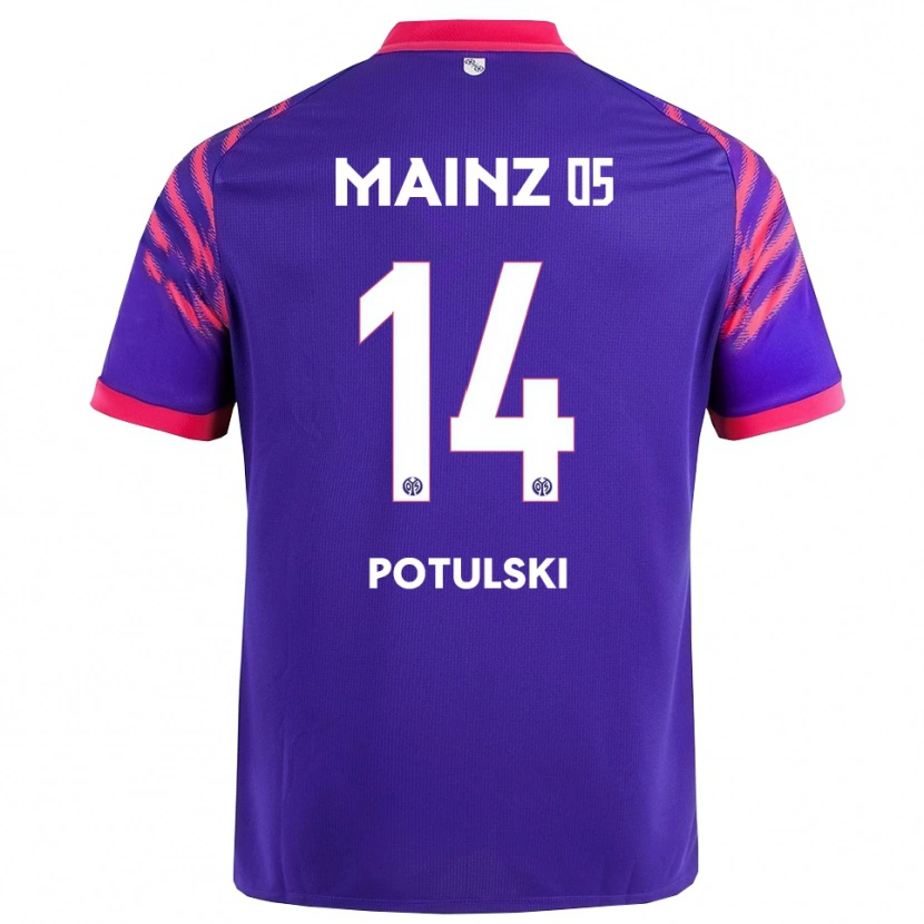 Danxen Mujer Camiseta Kacper Potulski #14 Marino Rosa 2ª Equipación 2025/26 La Camisa