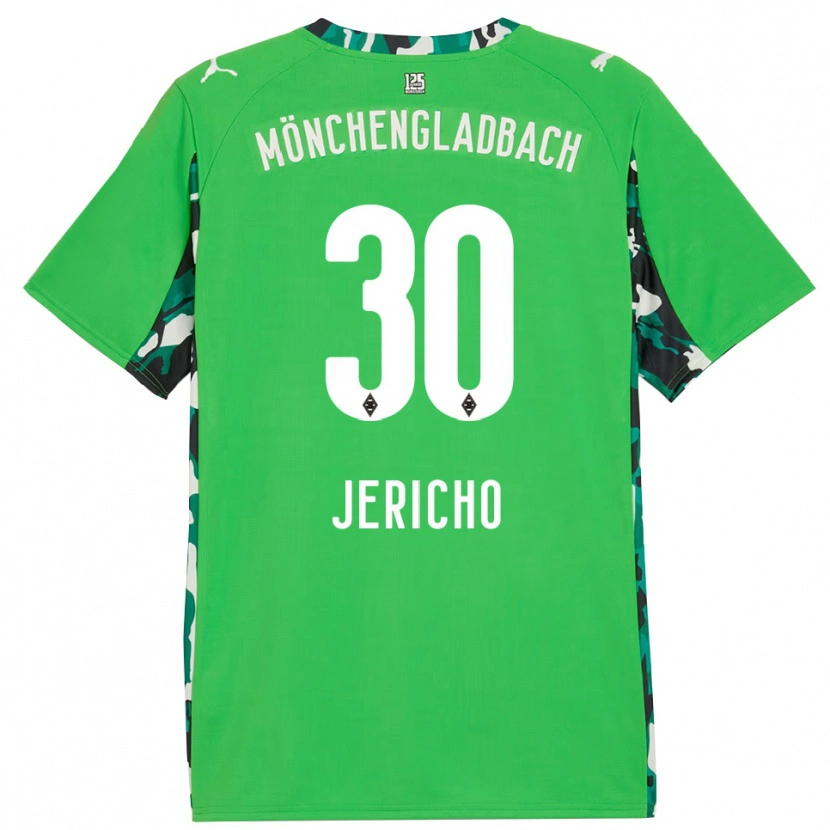 Danxen Mujer Camiseta Aidan Jericho #30 Verde Negro 2ª Equipación 2025/26 La Camisa