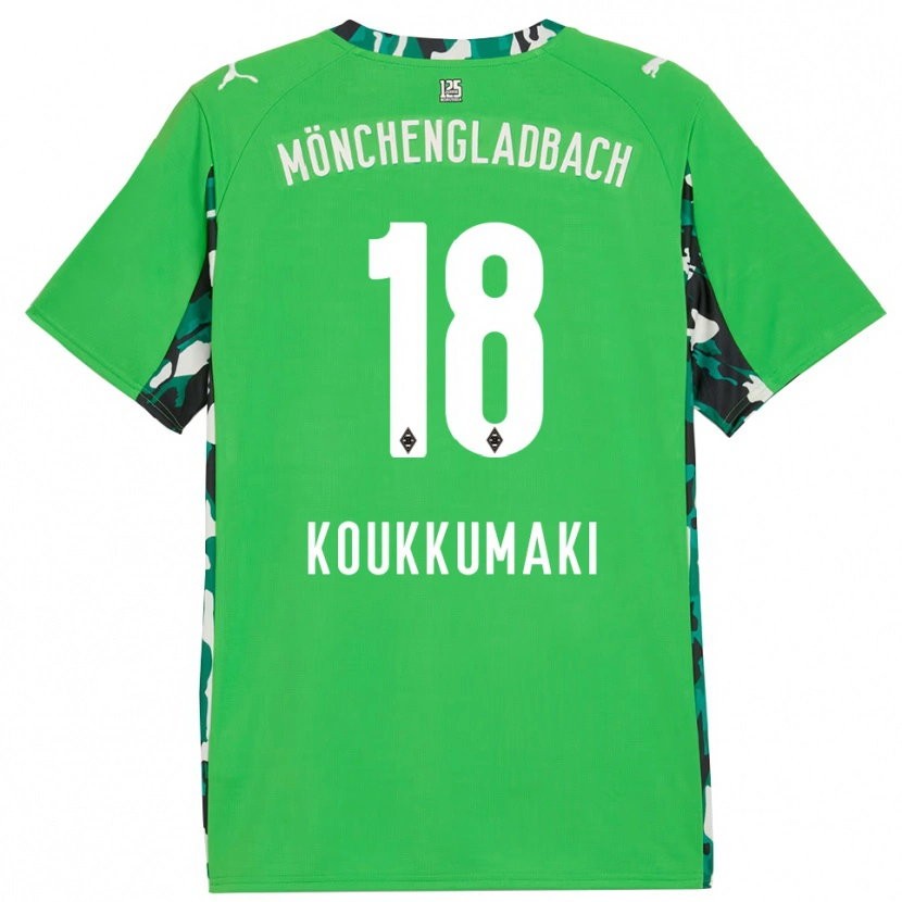Danxen Mujer Camiseta Taavi Koukkumäki #18 Verde Negro 2ª Equipación 2025/26 La Camisa