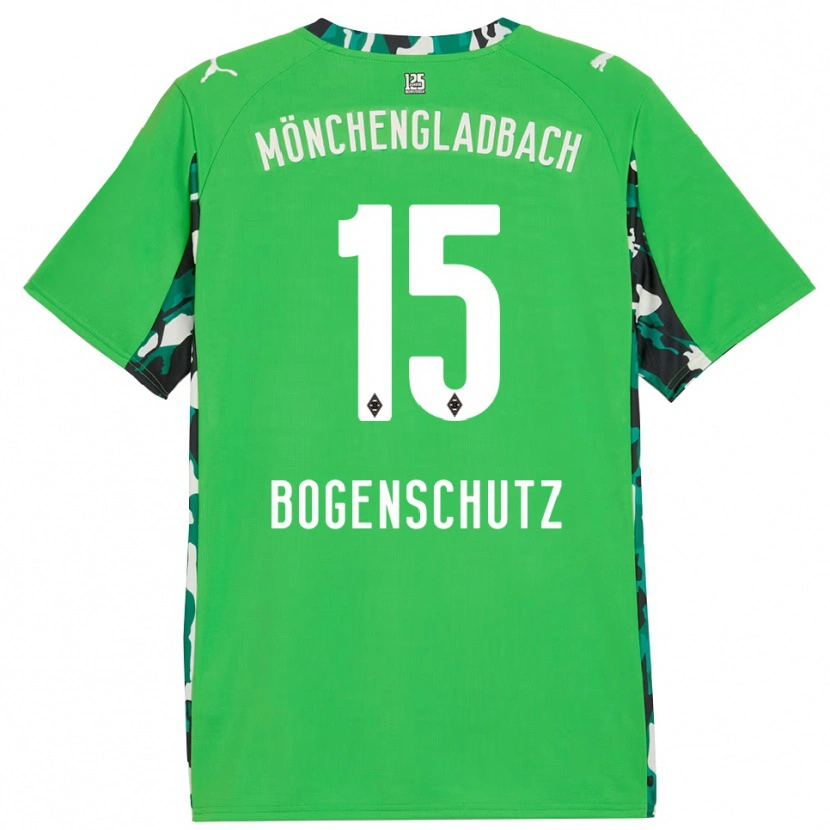 Danxen Mujer Camiseta Kerstin Bogenschutz #15 Verde Negro 2ª Equipación 2025/26 La Camisa