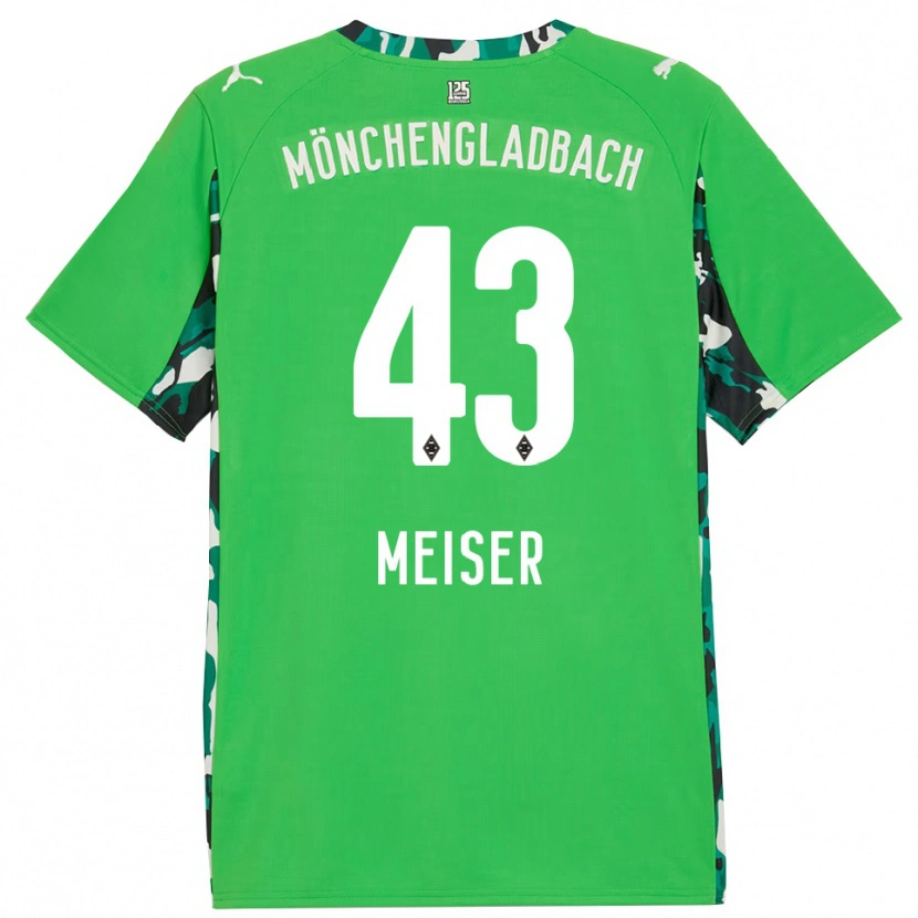Danxen Mujer Camiseta Tyler Meiser #43 Verde Negro 2ª Equipación 2025/26 La Camisa
