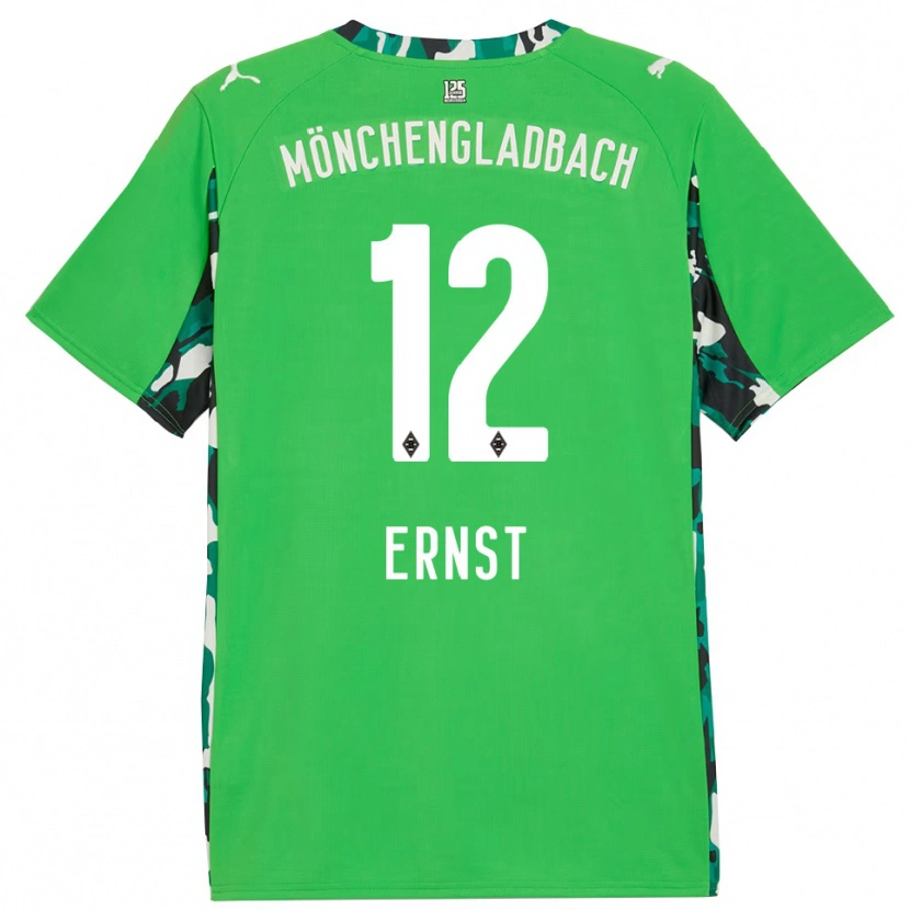 Danxen Mujer Camiseta Jesse Ernst #12 Verde Negro 2ª Equipación 2025/26 La Camisa