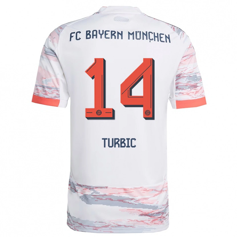 Danxen Mujer Camiseta Vedad Turbic #14 Blanco Gris 2ª Equipación 2025/26 La Camisa