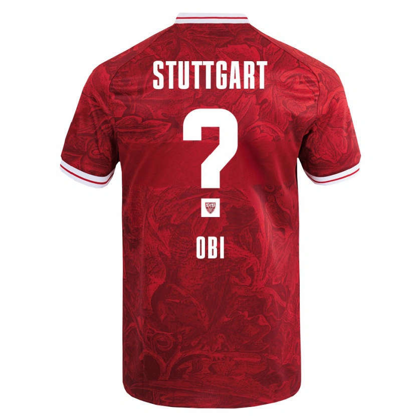 Danxen Mujer Camiseta Collin Obi #0 Rojo Negro 2ª Equipación 2025/26 La Camisa