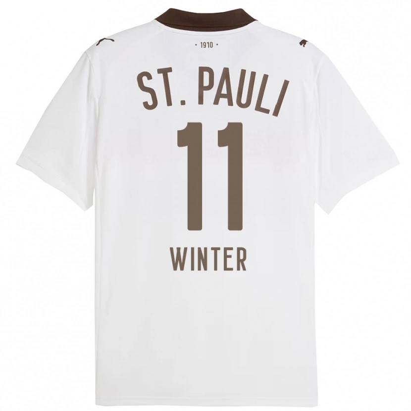 Danxen Mujer Camiseta Bennet Winter #11 Blanco Rojo 2ª Equipación 2025/26 La Camisa