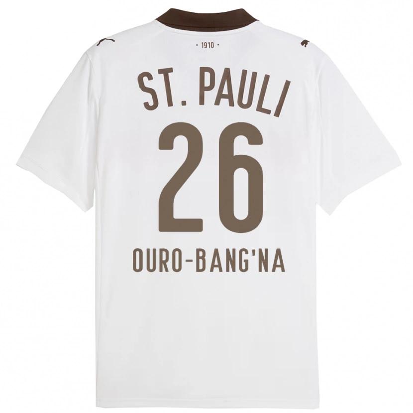 Danxen Mujer Camiseta Samir Ouro-Bang'na #26 Blanco Rojo 2ª Equipación 2025/26 La Camisa