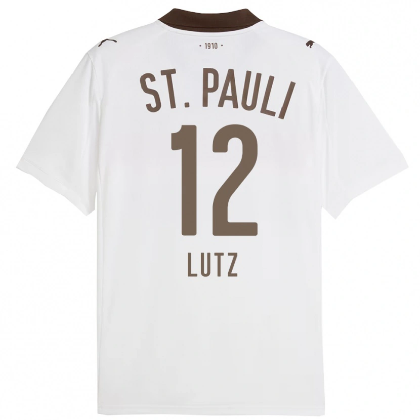 Danxen Mujer Camiseta Josefin Lutz #12 Blanco Rojo 2ª Equipación 2025/26 La Camisa