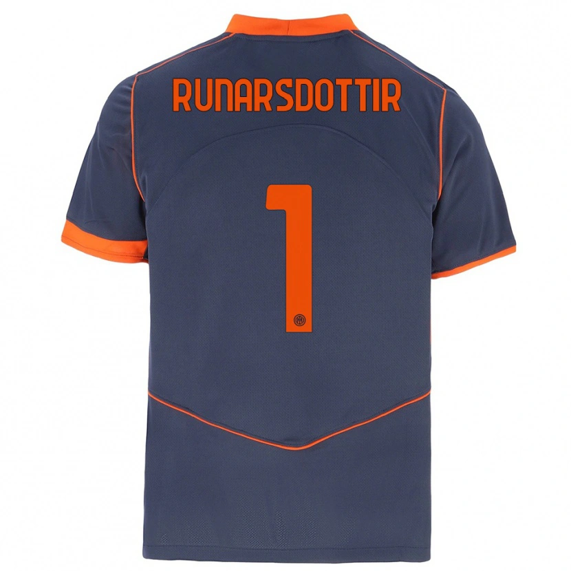 Danxen Mujer Camiseta Cecilía Rán Rúnarsdóttir #1 Gris Naranja Equipación Tercera 2025/26 La Camisa