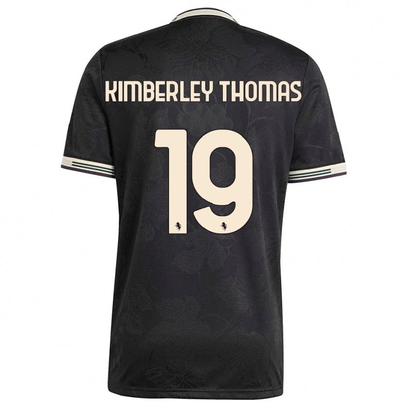 Danxen Mujer Camiseta Lindsey Kimberley Thomas #19 Negro Blanco Verde Equipación Tercera 2025/26 La Camisa