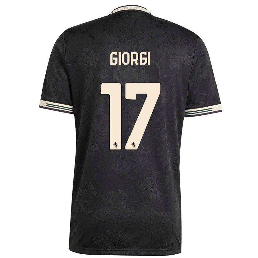 Danxen Mujer Camiseta Lorenzo Giorgi #17 Negro Blanco Verde Equipación Tercera 2025/26 La Camisa