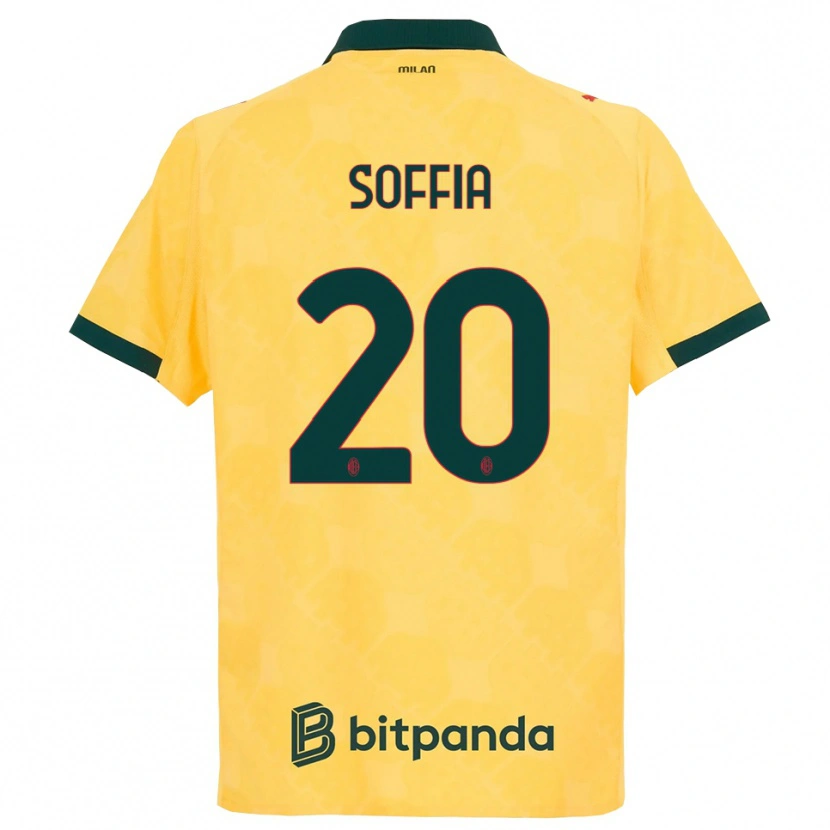 Danxen Mujer Camiseta Angelica Soffia #20 Amarillo Negro Equipación Tercera 2025/26 La Camisa