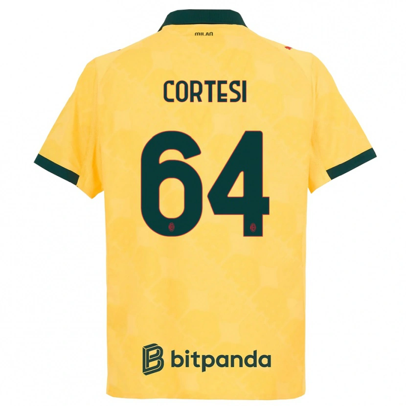 Danxen Mujer Camiseta Selena Cortesi #64 Amarillo Negro Equipación Tercera 2025/26 La Camisa