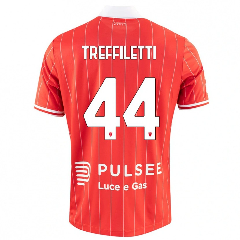 Danxen Niño Camiseta Danilo Treffiletti #44 Rojo Blanco 1ª Equipación 2025/26 La Camisa