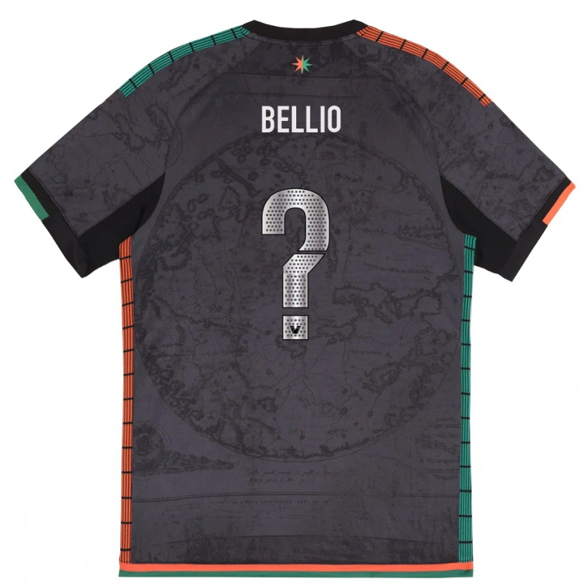 Danxen Niño Camiseta Andrea Bellio #0 Gris Oscuro 1ª Equipación 2025/26 La Camisa
