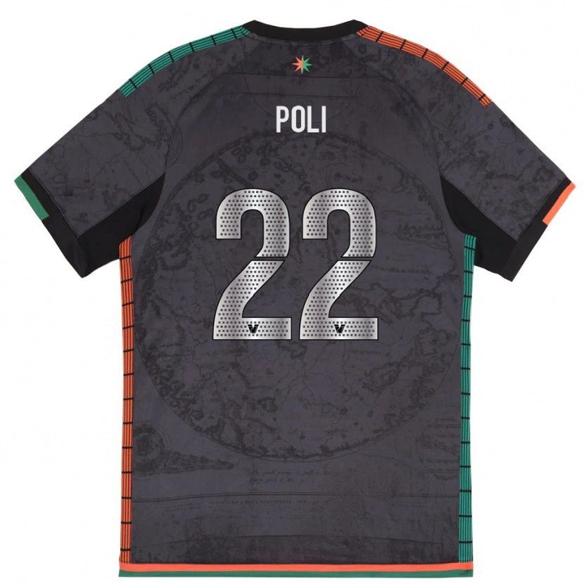 Danxen Niño Camiseta Elena Poli #22 Gris Oscuro 1ª Equipación 2025/26 La Camisa
