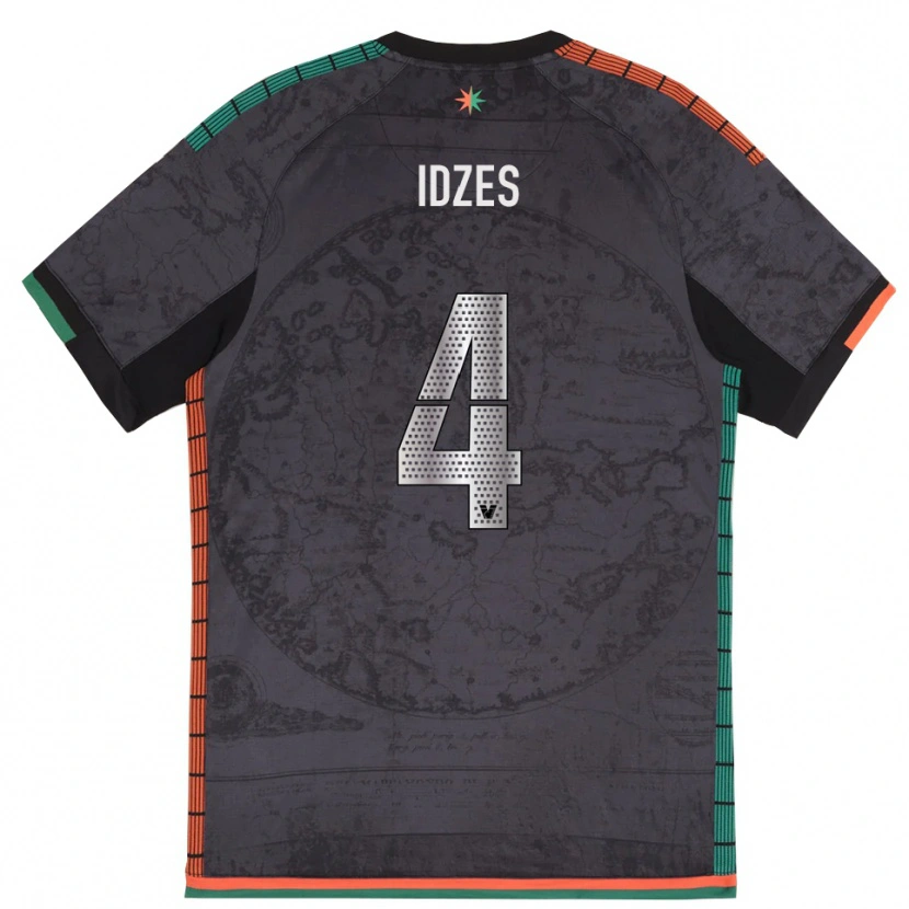 Danxen Niño Camiseta Jay Idzes #4 Gris Oscuro 1ª Equipación 2025/26 La Camisa