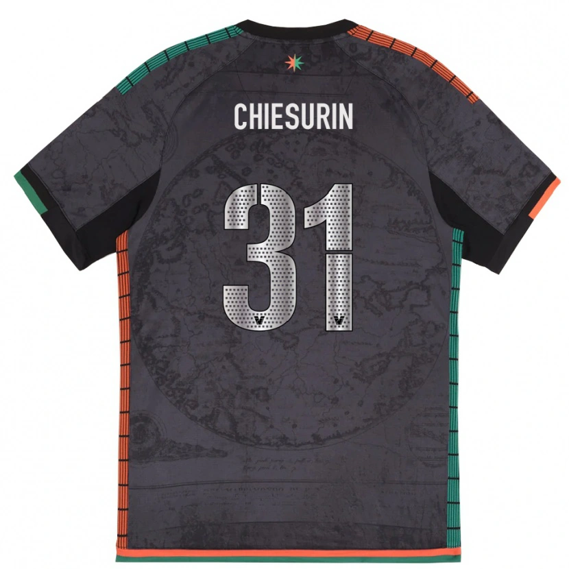 Danxen Niño Camiseta Alberto Chiesurin #31 Gris Oscuro 1ª Equipación 2025/26 La Camisa