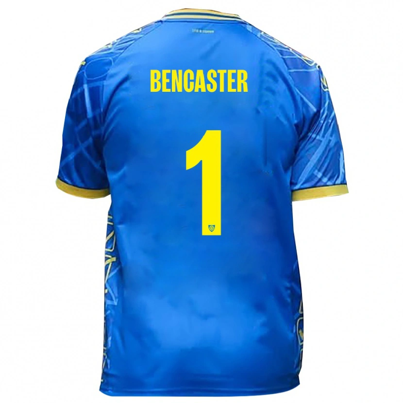 Danxen Niño Camiseta Mattia Bencaster #1 Azul Cielo Amarillo 1ª Equipación 2025/26 La Camisa