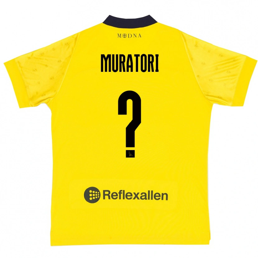 Danxen Niño Camiseta Gabriele Muratori #0 Amarillo Marino 1ª Equipación 2025/26 La Camisa