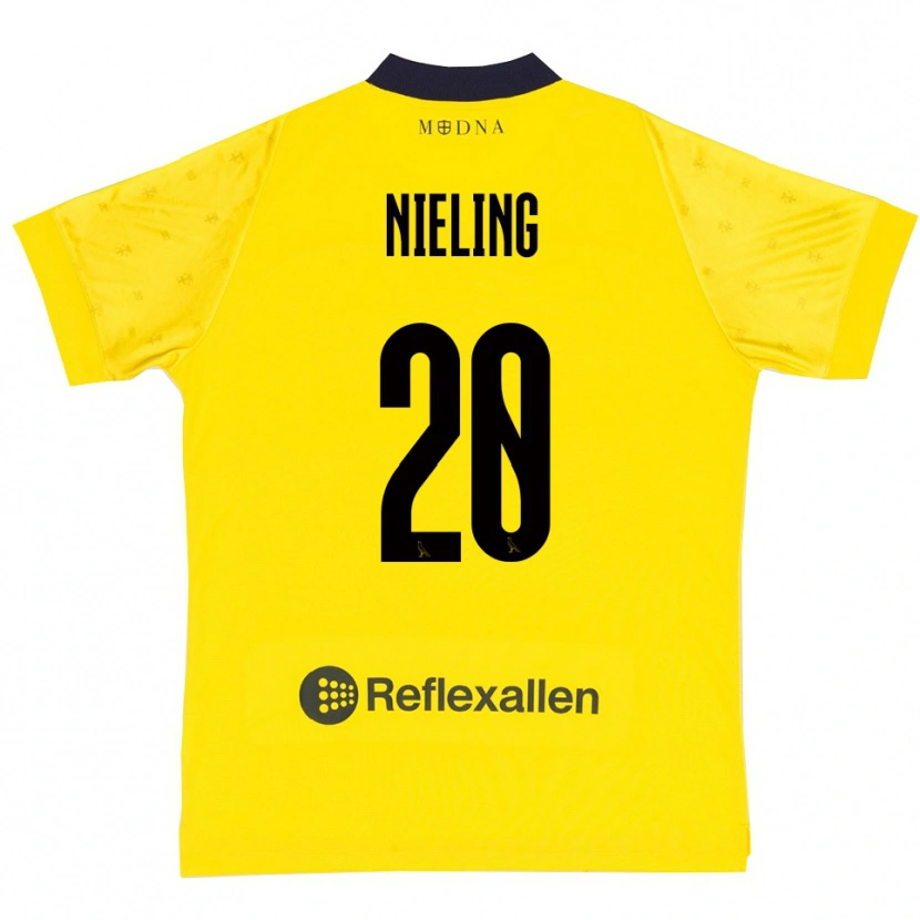 Danxen Niño Camiseta Bryant Nieling #20 Amarillo Marino 1ª Equipación 2025/26 La Camisa