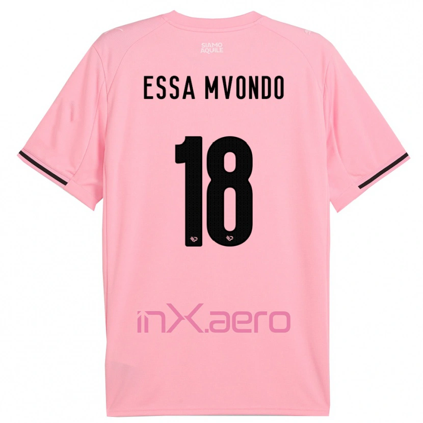 Danxen Niño Camiseta Troy Evans Essa Mvondo #18 Rosa Negro 1ª Equipación 2025/26 La Camisa