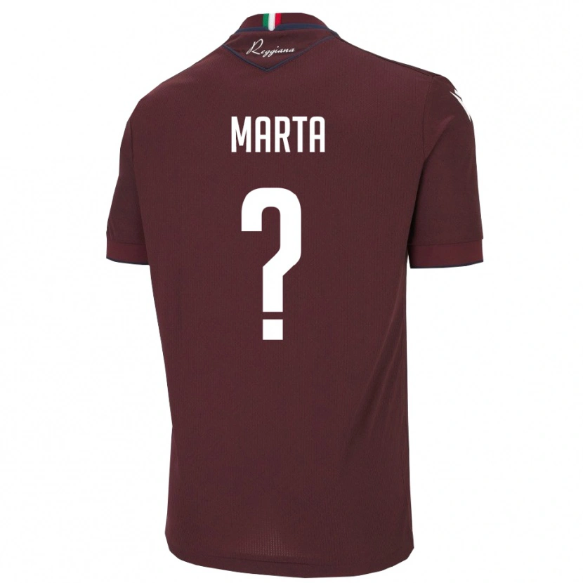Danxen Niño Camiseta Baccanti Marta #0 Borgoña Blanco 1ª Equipación 2025/26 La Camisa