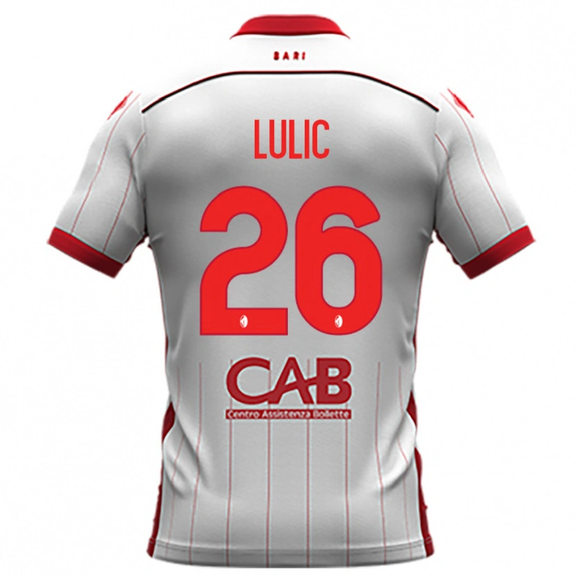 Danxen Niño Camiseta Karlo Lulic #26 Blanco Rojo 1ª Equipación 2025/26 La Camisa